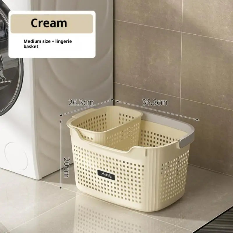 Multi-size Large Capacity Laundry Storage Dirty Clothes Basket Handle Zpaxo Yellow S M