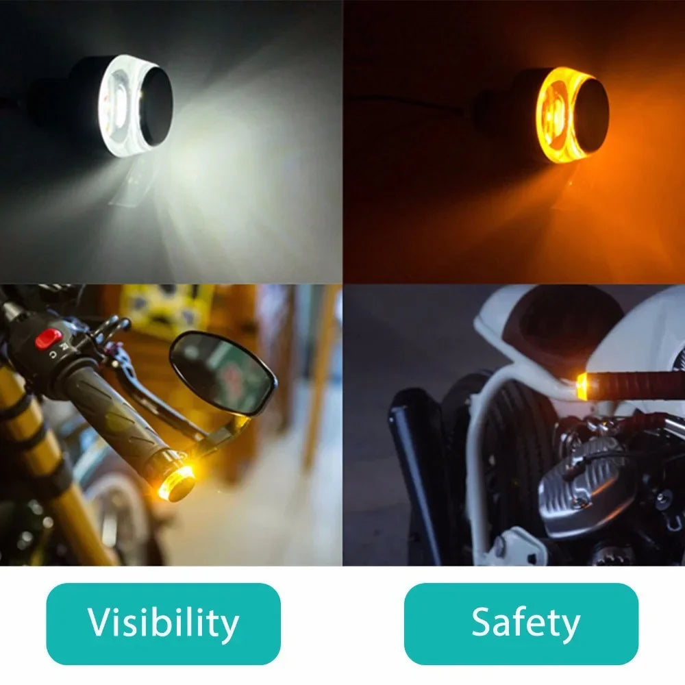 1 Turn Signal Motorcycle LED Light Handlebar Flashing