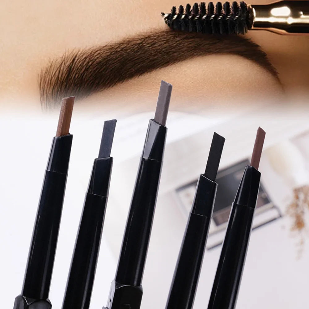 1 Small Gold Bar Double-ended Eyebrow Pencil 3D Shape Long-lasting Zpaxo