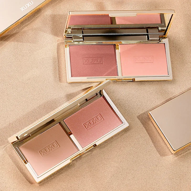 2-color Blush Pallete Natural Rendering Delicate Matte Mineral