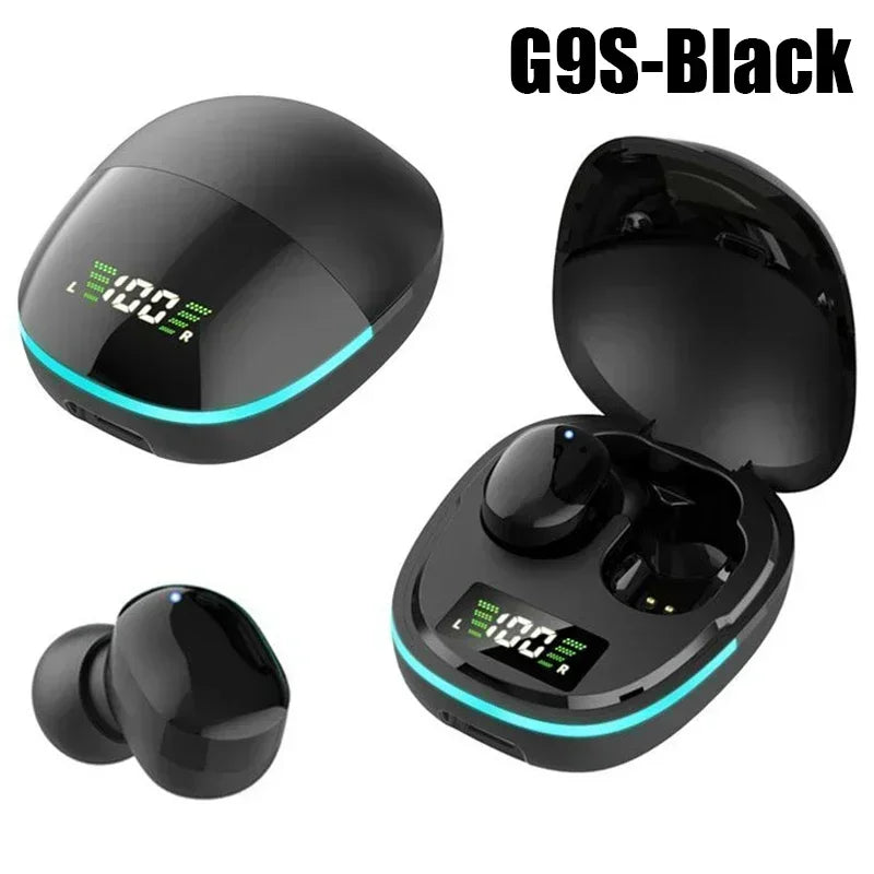 TWS Fone Bluetooth Headphones Mic LED Display In-ear Earbuds Wireless