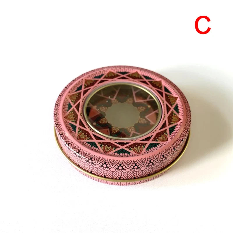 CMSaffron Tin Box Saffron Packing Pvc Window