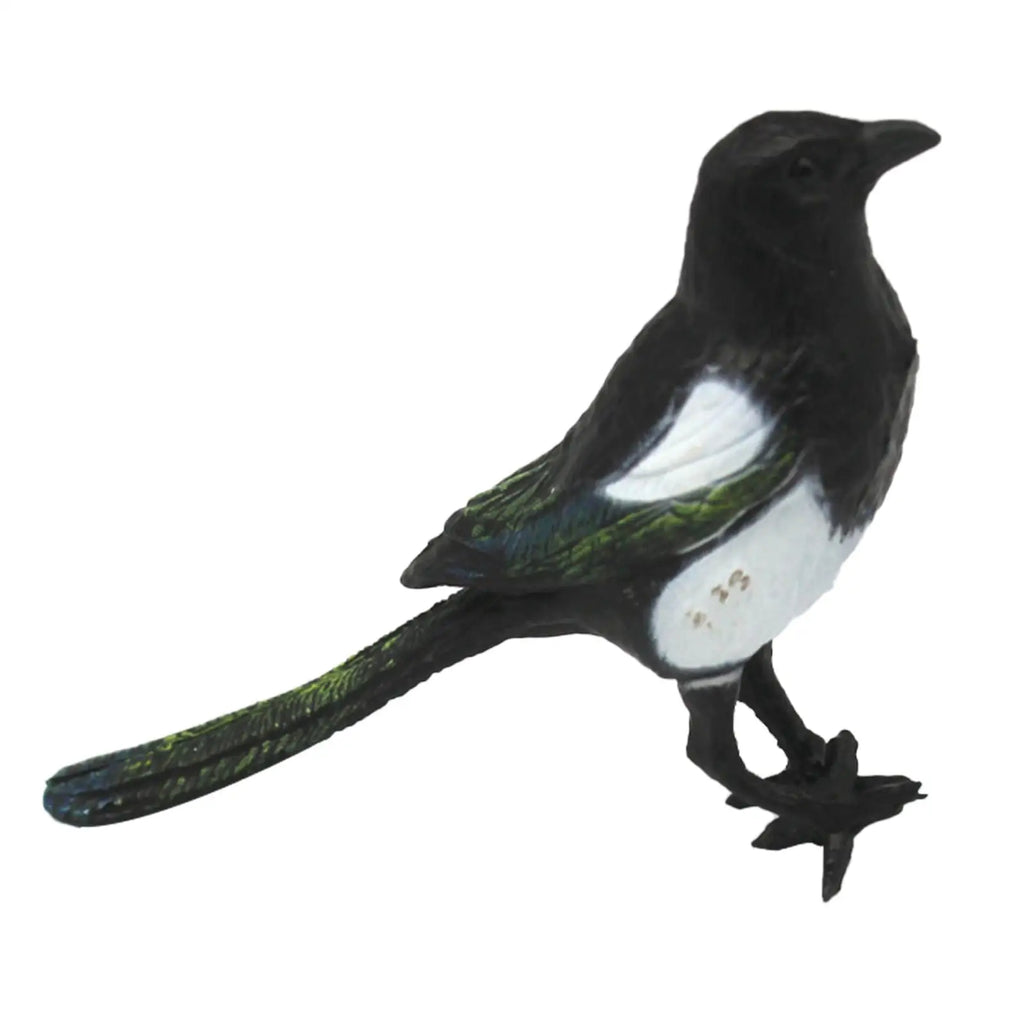 Magpie Simulation Bird Statue Decorative Artificial Garden Ornament Zpaxo