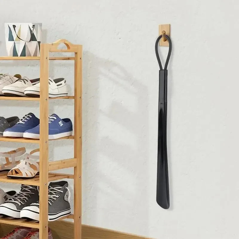 Extra Long Shoe Horns Black Plastic Shoe Horn Spoon Shape Shoehorn Shoe Lifter Flexible Shoe Lifter Shoes Accessorie Zpaxo