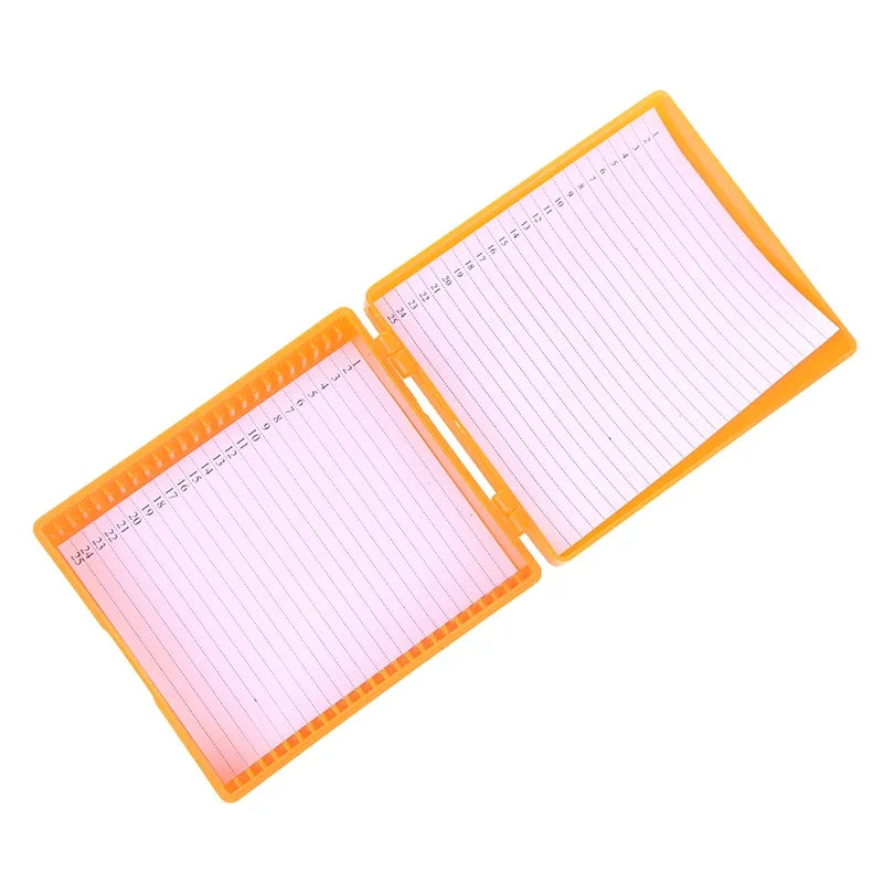 Slide Microscope Box 4 Plastic Glass Holder Prepared Slides Zpaxo