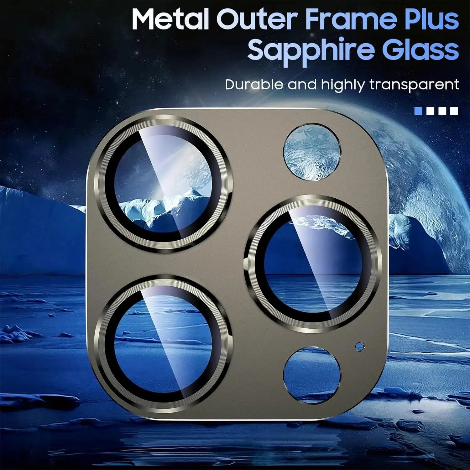 9999D Metal Tempered Glass Full Coverage Camera Lens Protector Iphone
