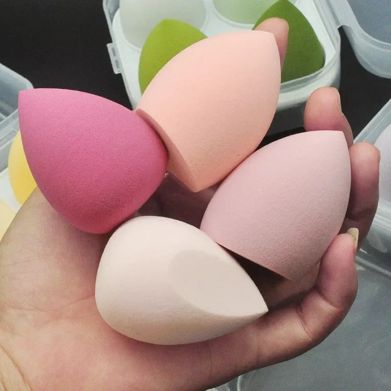 4-Pack Makeup Sponge Blender – Foundation & Powder Puff Set