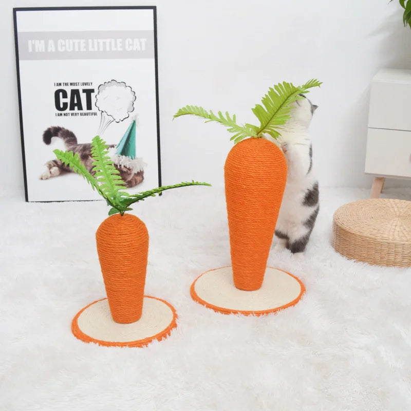 Cat Crawling Frame Cat Scratching Board Cat Scratching Pillar Cat Home Fun Toys Pets Cats Sisal Carrots Pet Supplies Zpaxo