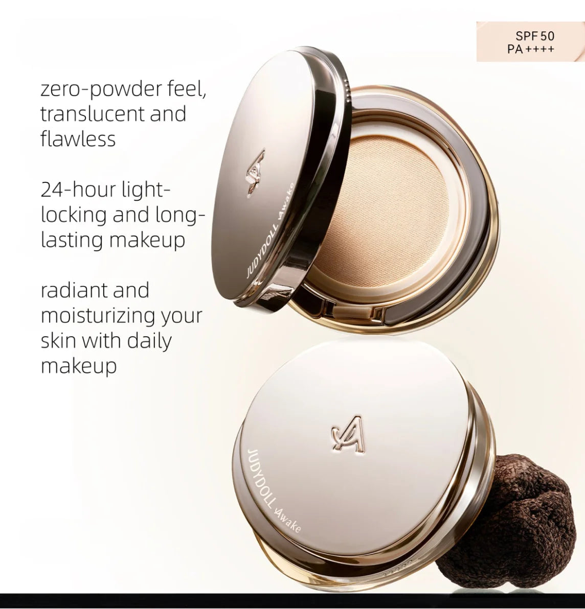 JUDYDOLL Awake Uv Defense Cushion Spf50 Foundation Truffle Essence Zpaxo