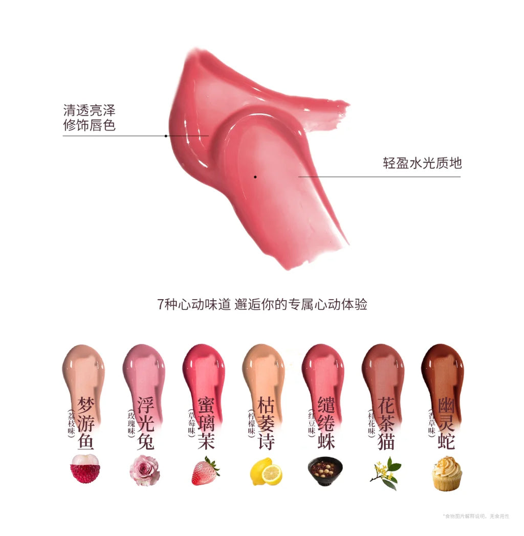 haggard Glossy Lip Serum Emo Monster Series Nourishing Lip Glaze 3.5g Water Mirror Gloss Moisturizing Lipstick Makeup Cosmetics Zpaxo