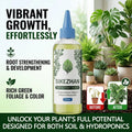 SIKEZHAN 110ml Plant Nutrient Solution Liquid Fertilizer for Soil & Hydroponics Rapid Root Growth Booster Indoor Plant Food Zpaxo 3PCS