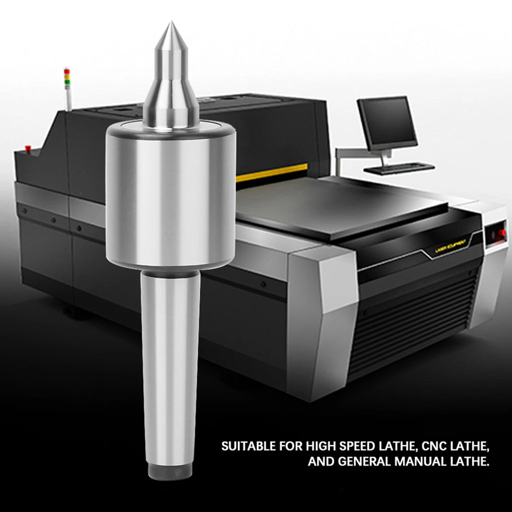 Live Lathe Center Turning Revolving MT2 Accuracy Triple Bearing Metal