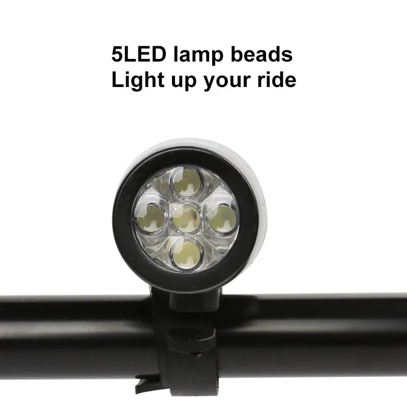 5LED Bike Light MTB Road Bicycle Headlight Butterfly Back Rear Taillight Cycling Safety Warning Light Bicycle Lamp Flashlight Zpaxo