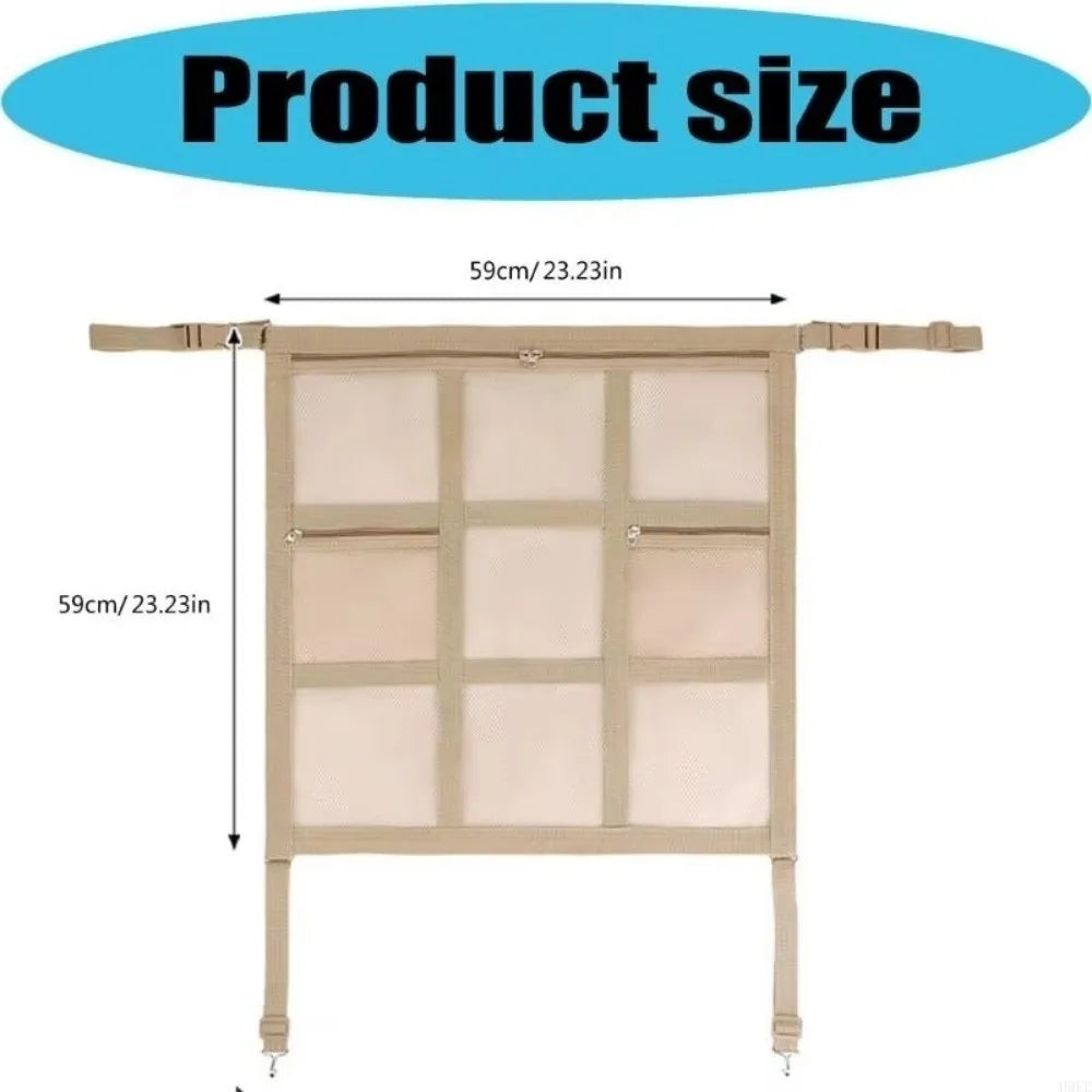 Anti Disturbance Car Storage Net Elastic Edge Sturdy Durable Car Pet Barrier Easy Installation Breathable Zpaxo