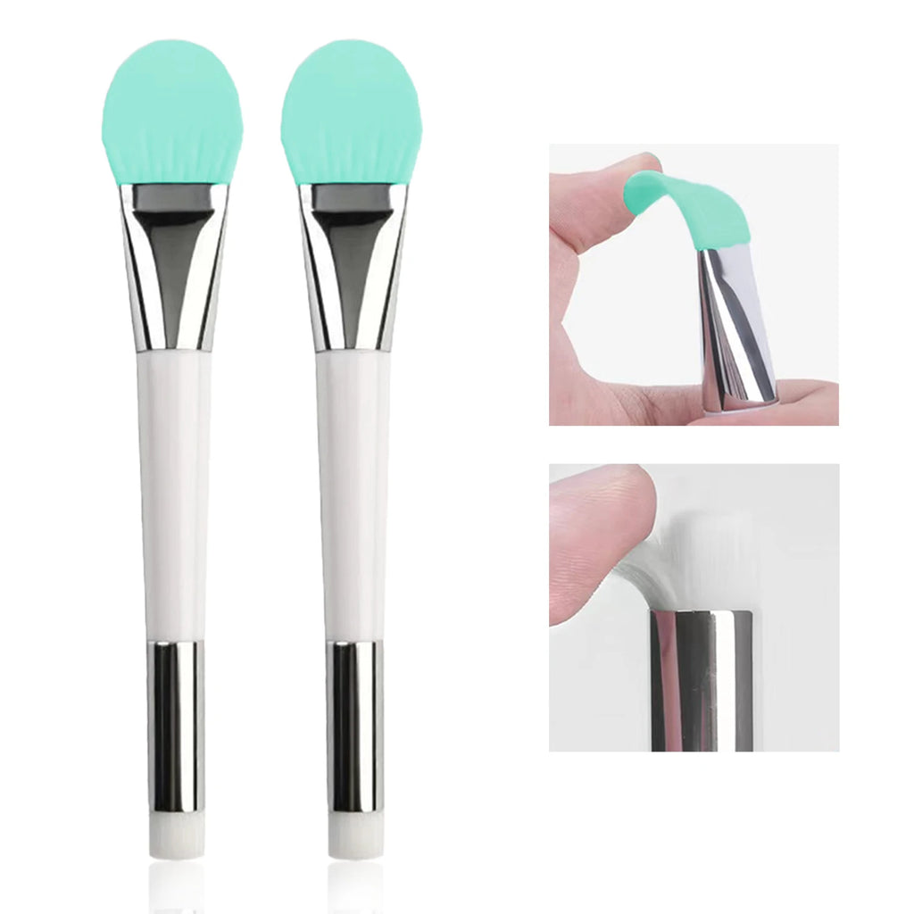 Soft silicone double-headed facial mask brush smearing facial mask brush mud mask special brush Zpaxo