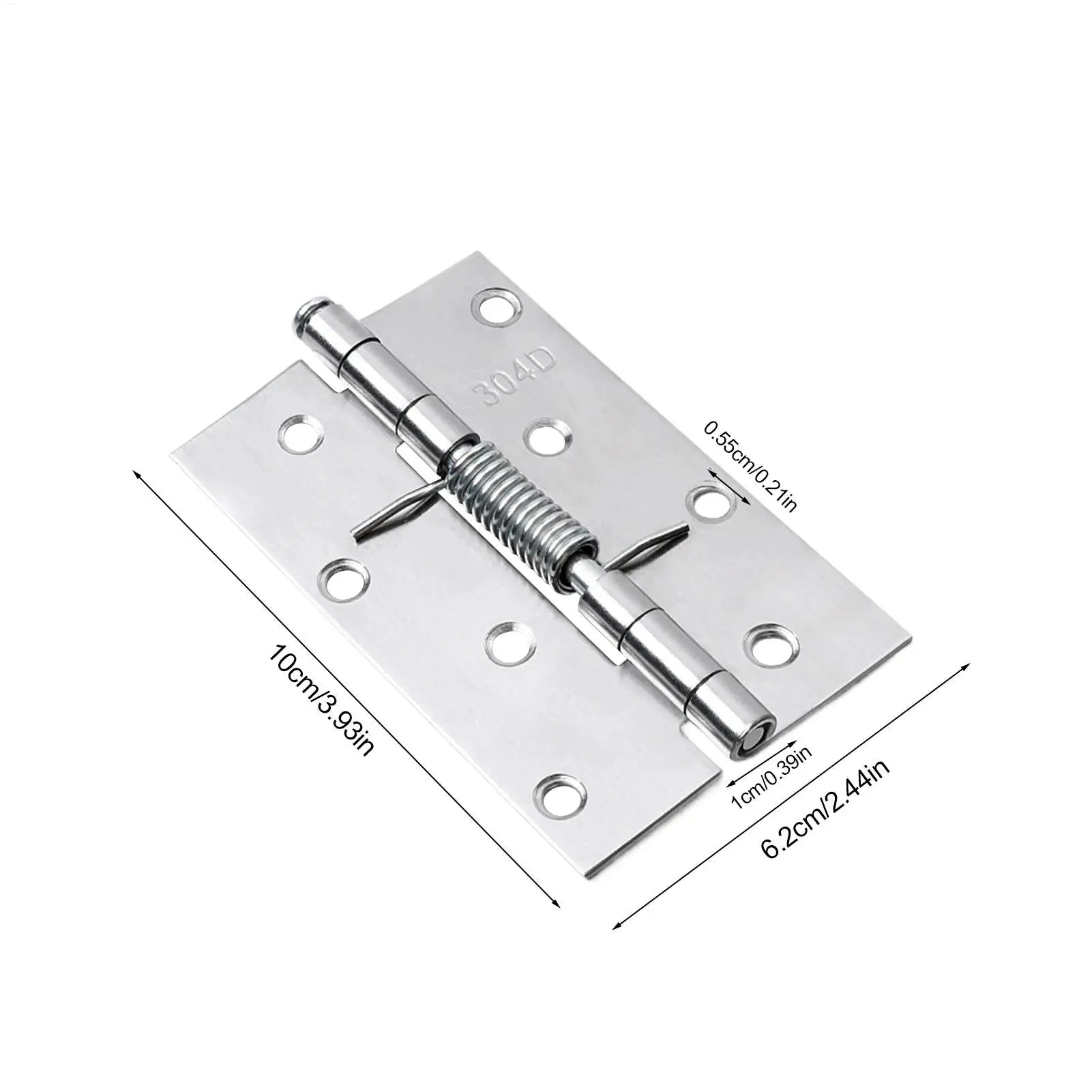 Spring Door Hinge Stainless Steel Strong Load-Bearing Capacity Adjustable Door Hinges for Interior Cabinet Wardrobe Adjustable Zpaxo