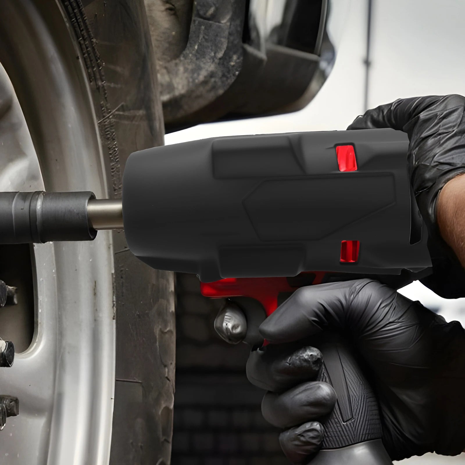 M18 18V 1/2" High Torque Impact Wrench with Friction Ring Protective Boot For 2967-20 2967-21B 2967-21F High Torque Impact Zpaxo