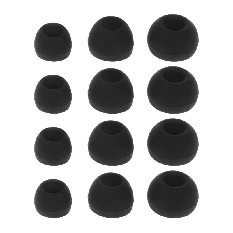 652F Earbud Tips Soft Silicone Earbuds Replacement In-ear Headphones Zpaxo Black China Mainland