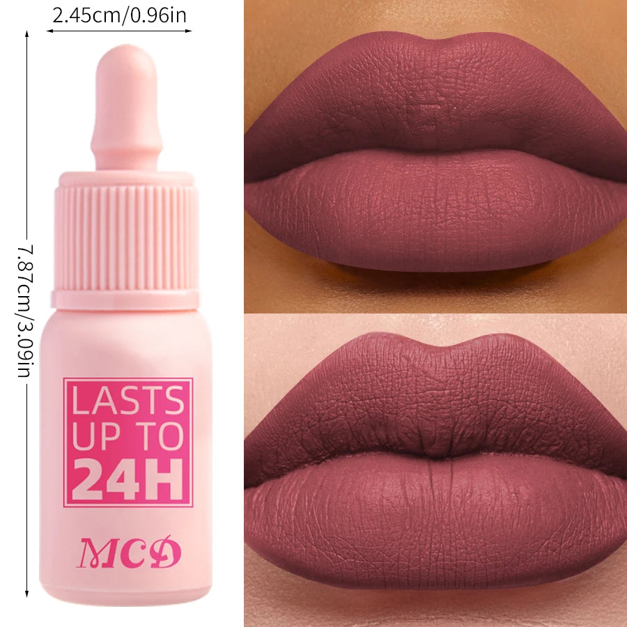 19 Colors Non-stick Cup Velvet Satin Gloss Lip Glaze Liquid Matte