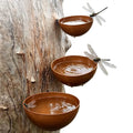 Rain Water Catcher 3 Pieces Metal Decorative Bee Watering Station Cup Rain Catcher Plant Support for Farmhouse Yard Backyard Zpaxo Default Title