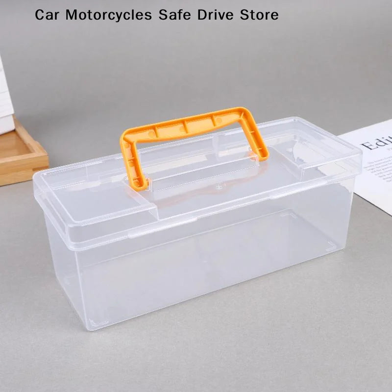 Professional Plastic Tool Organizer Transparent Parts Storage