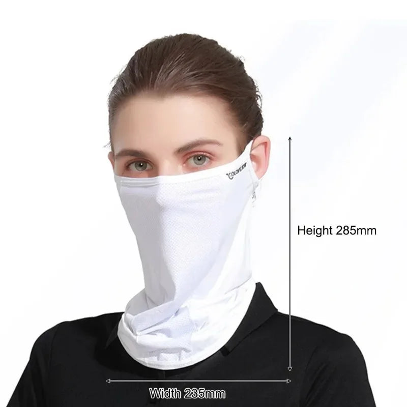 Ice Silk UV Balaclava Face Mask – UPF 50+ Neck Gaiter Scarf