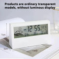 LED Thermometer Thermo-Hygrometer Multifunction Electronic Clock Temperature Humidity Meter Weather Station for Home With Alarm Zpaxo Type 1