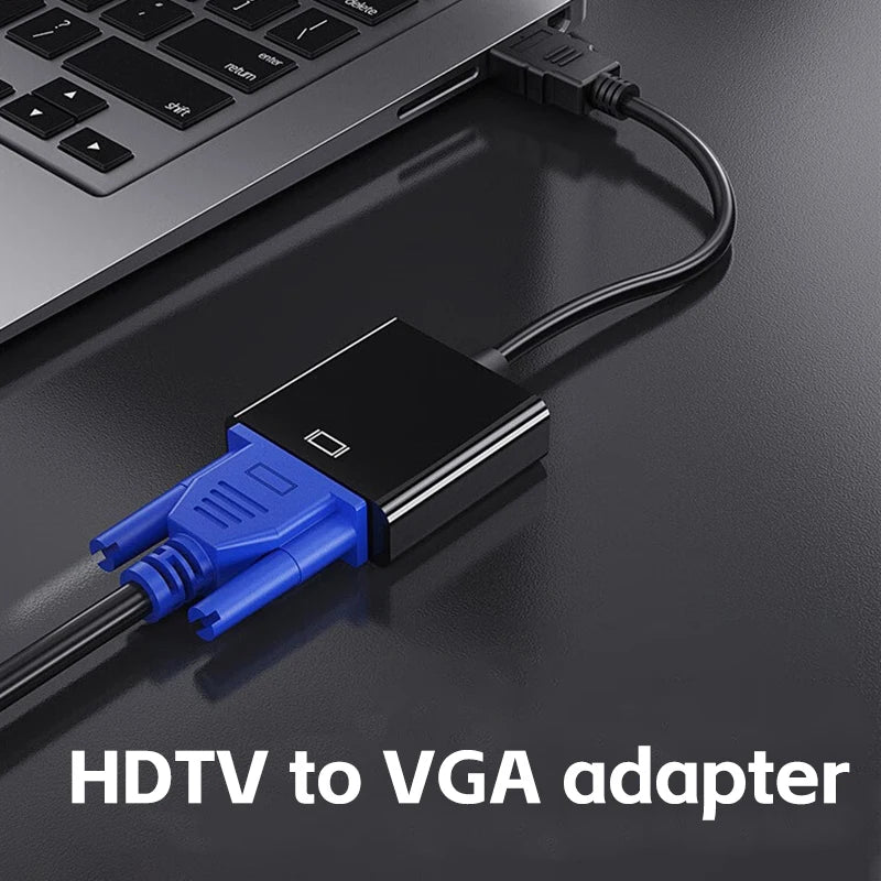 Speed HDTV VGA Adapter Male Female Converter HD Scaler Video Cable Zpaxo