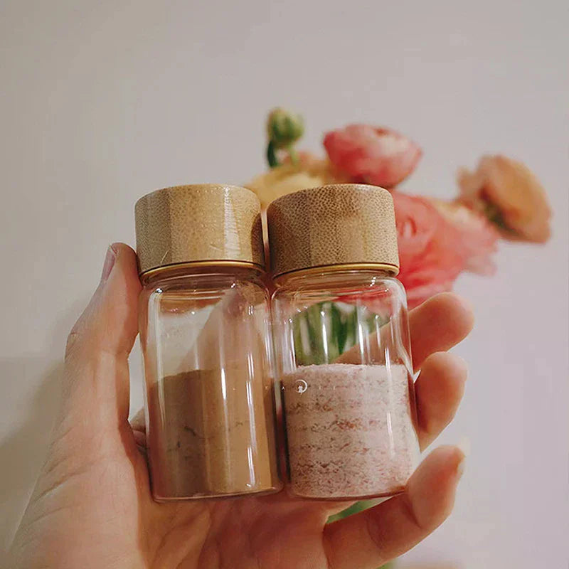 For Coffee Concentrate Milk Juice Leakproof Bottle With Lid Mason Jar Portable Empty Jar 20/25/30ml Mini Glass Bottle Zpaxo