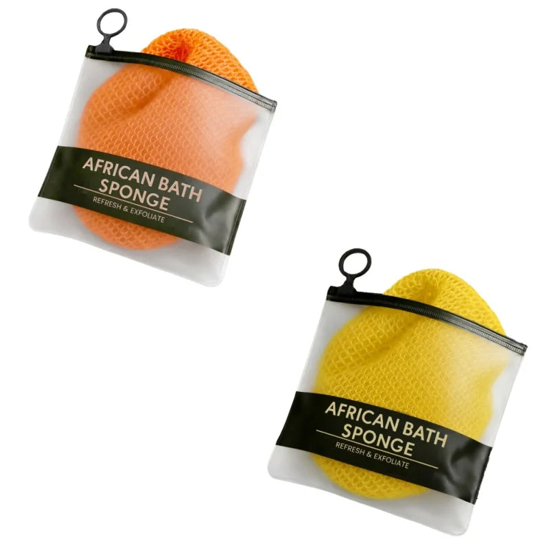 Exfoliating Back Scrub Bath Towel – Remove Dead Skin | Zpaxo Exfoliating Bath Towel Zpaxo Yellow And Orange