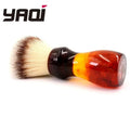 YAQI 22mm Cola Color Synthetic Shaving Brush – Men's Wet Shave Synthetic Shaving Brush Zpaxo R1809