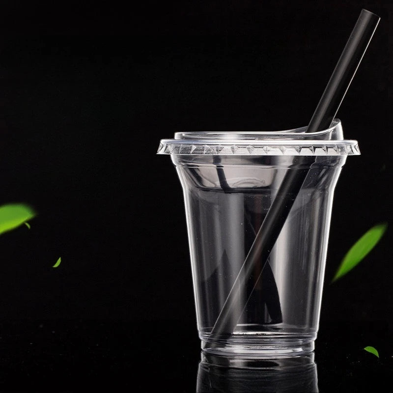 10pcs Disposable packaged internet-famous Dudu cup cold drink plastic cup, coffee coconut milk latte, milk tea, PET beverage cup Zpaxo