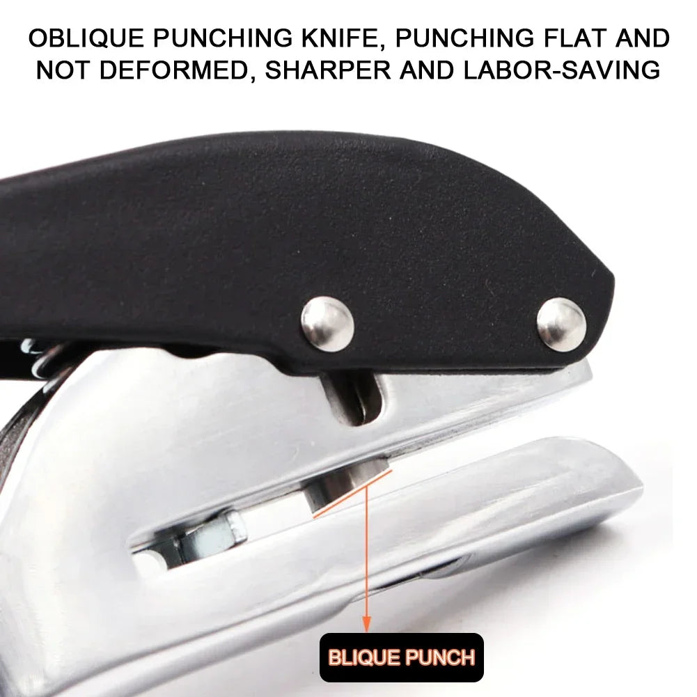 Manual Edge Band Puncher Plier Hole Card Punching Tool Plastic Sheet