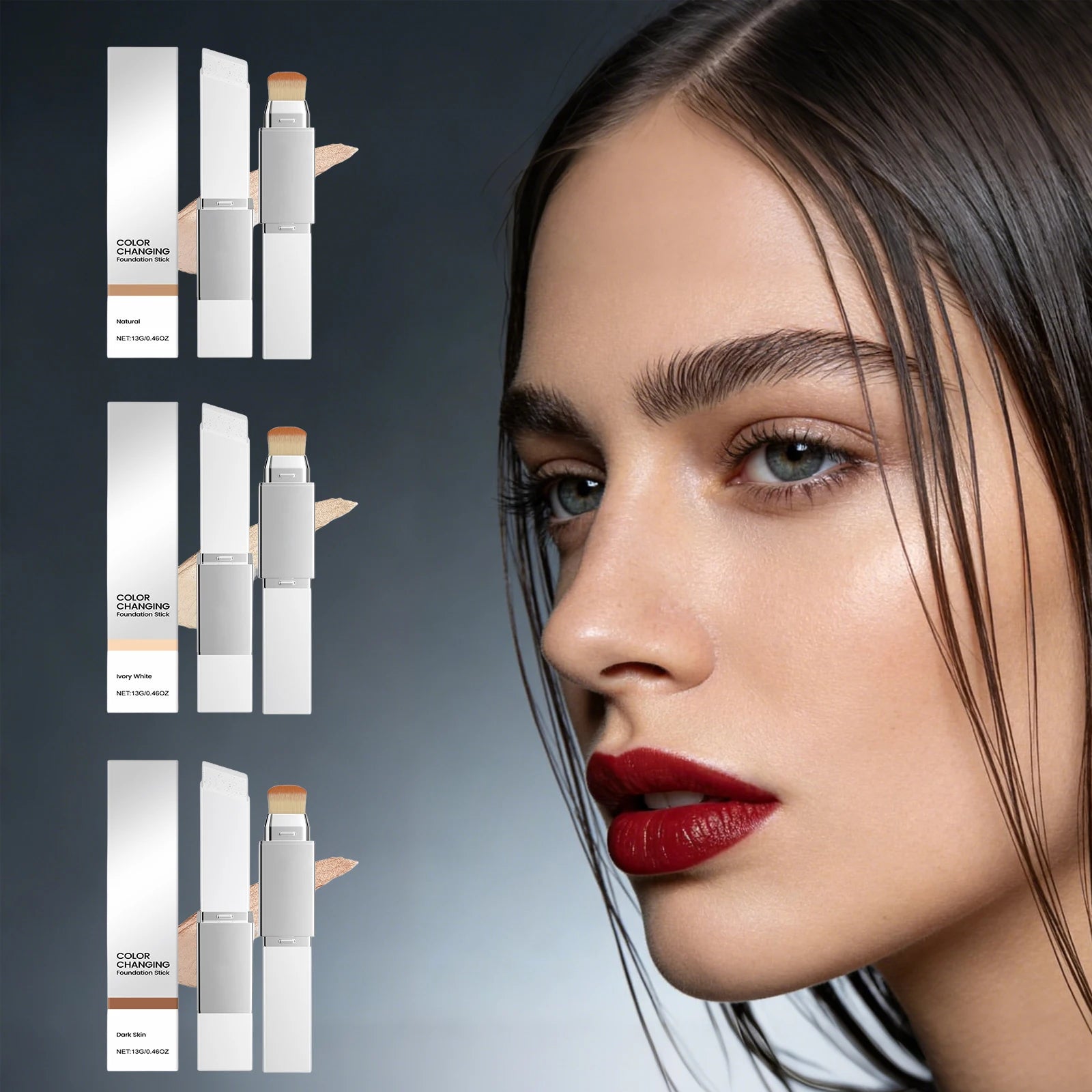 2-in-1 Color Changing Foundation & Concealer | All Skin Types Foundation Concealer Zpaxo
