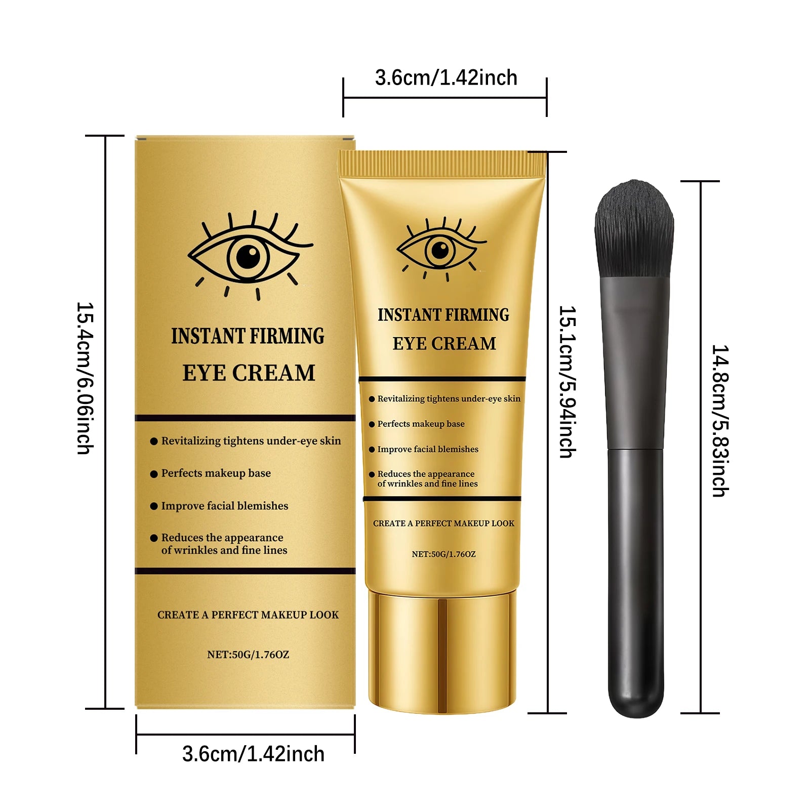 Firming Lifting Eye Cream Anti Wrinkle Moisturizing Removing Eye Bags Anti Puffiness Dark Circles Removal Firming Eye Care Zpaxo Eye Cream 50g