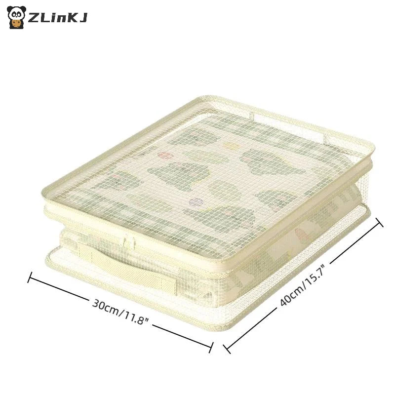 ▶1PCS Bed Sheet Storage Bags PVC Waterproof Clothes Blankets Packing Box Waterproof Dustproof Clear Zippered Pillow Bedding Zpaxo