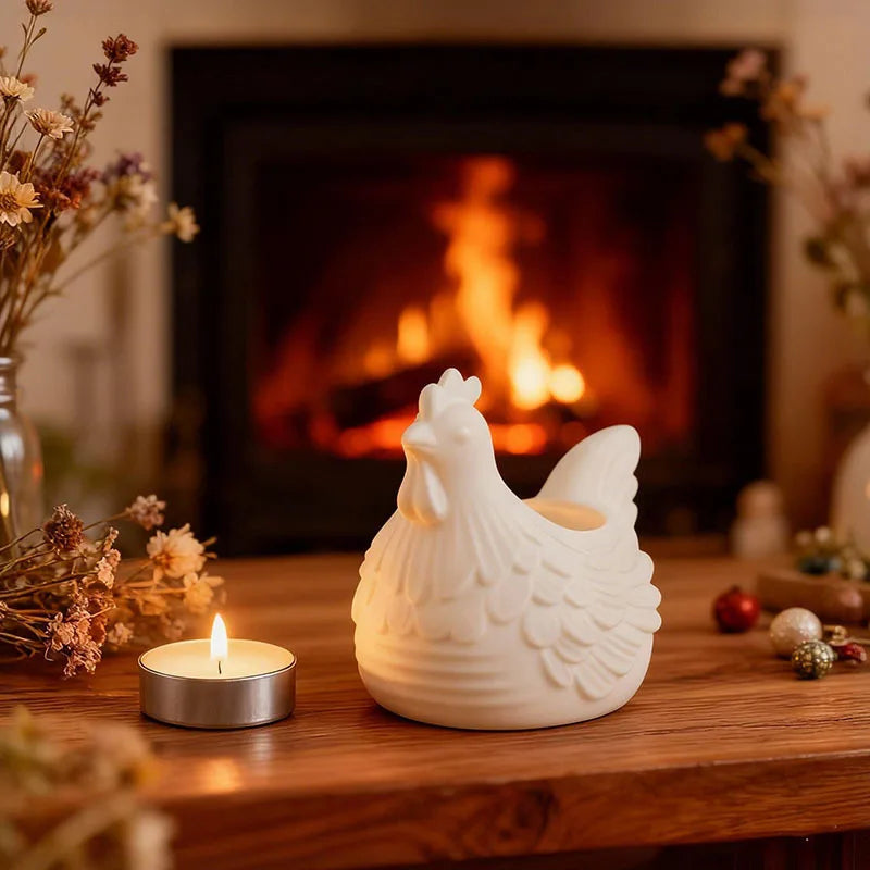 3D Rooster Silicone Mold – Resin, Clay & Candle Holder DIY