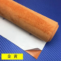 Suede Fabric Wrap for Car Interior Self-Adhesive Microfiber and Synthetic Leather, Stretchable Interior Film for Car Home Decor Zpaxo gold 20 60in 50x150cm
