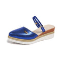 Women's Summer Fashion Espadrilles Closed Toe Wedge Sandals Buckle