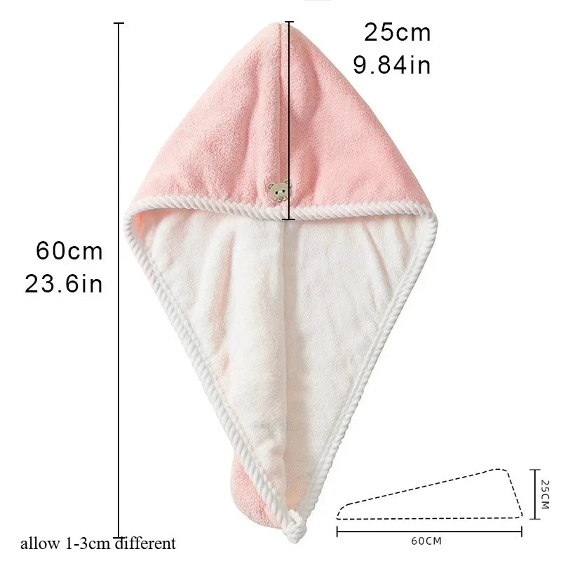 Hair Quickly Dry Towel Women Swimming Care Wrap Adult Bathroom Zpaxo
