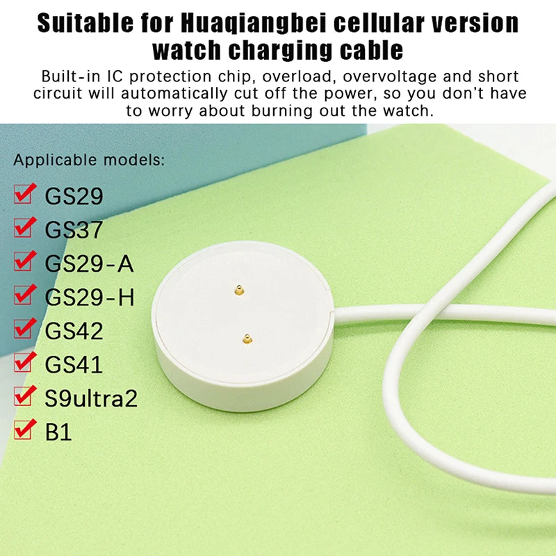 Lightweight Smart Watch Charging Cable GS29 Magnetic Cord Suitable