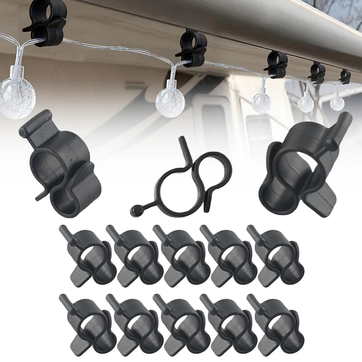 10-Pack Camping Tent Clip Hooks – Awning Hanger for Lights & Lanterns