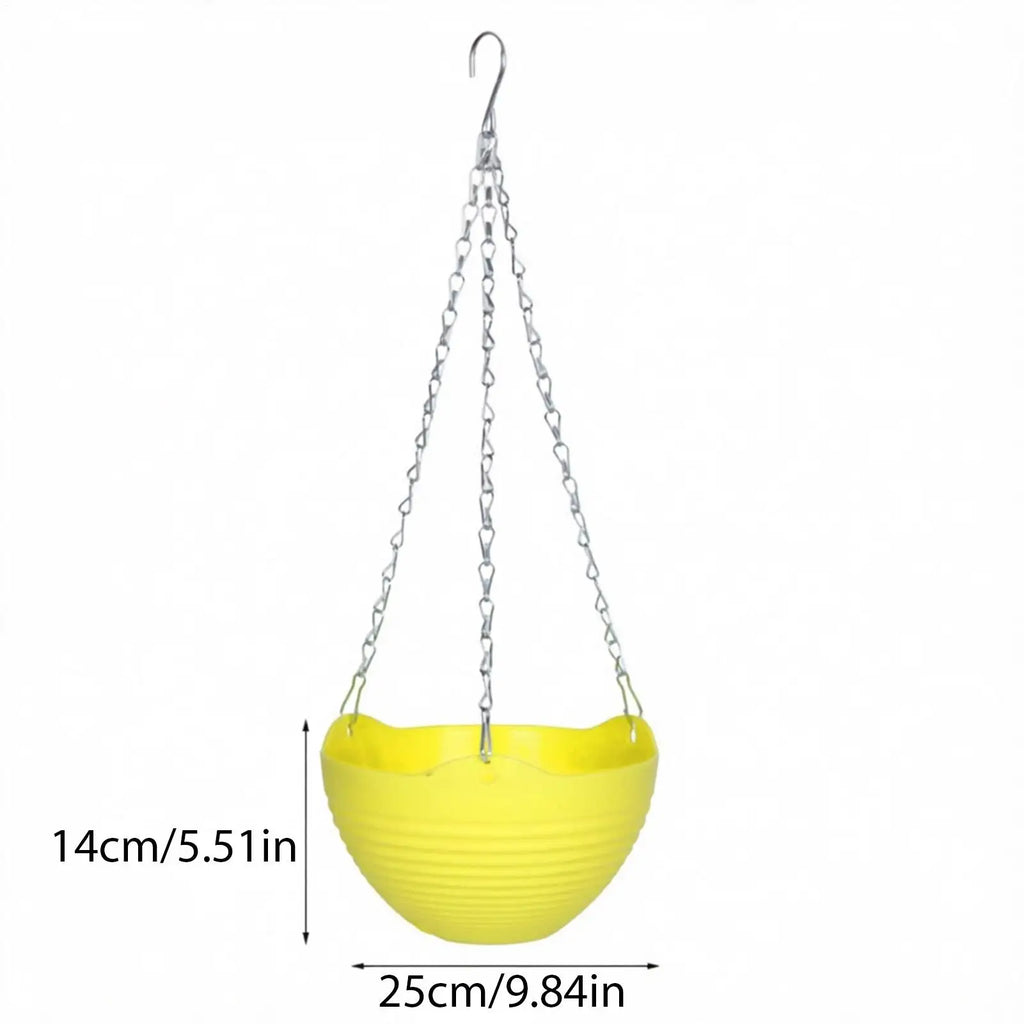 Hangable Flower Pot Decorative Resin 2 Indoor Outdoor Garden Patio