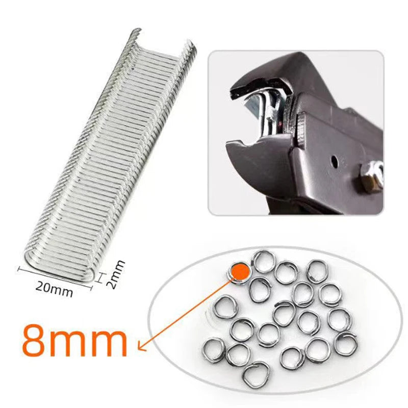 C-type Animal Wire Cage Hog Ring Plires Nail Gun Clamp Chicken Bird