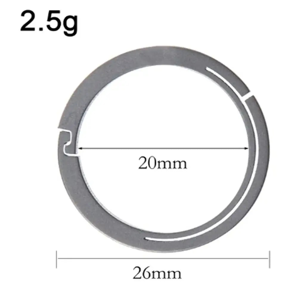18/22/26/32mm Titanium Alloy Key Rings Organizer Lightweight Titanium Alloy Keychains Removable Quick Release Zpaxo -26mm