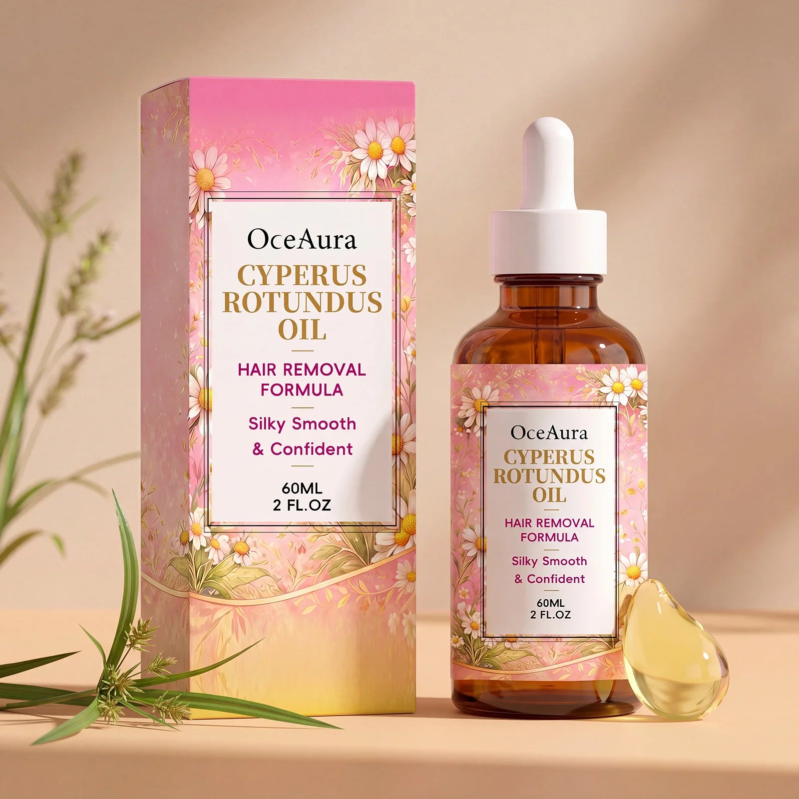 Cyperus Rotundus Hair Inhibitor Oil – Depilatory & After Shave Hair Inhibitor Oil Zpaxo