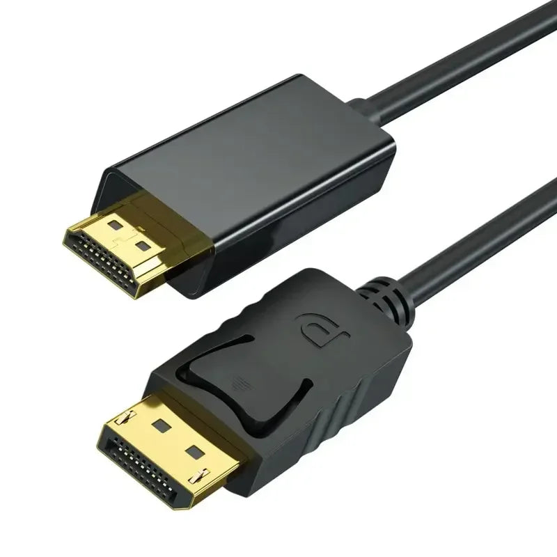 DisplayPort to HDMI Cable 4K 1.8m | DP Male to HDMI Adapter DisplayPort HDMI Cable Zpaxo black 1.8m