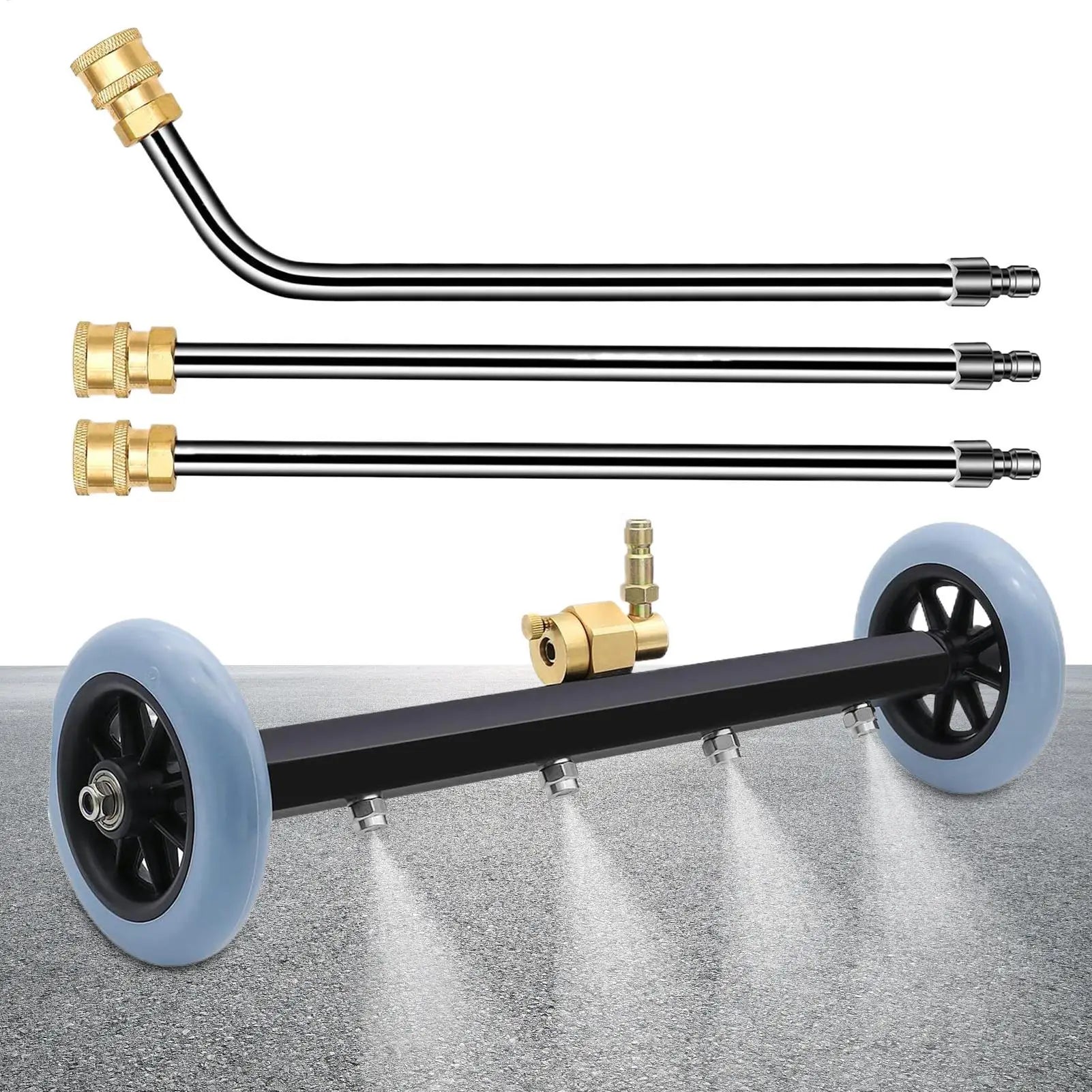 Undercarriage Pressure Washer 4000 PSI Surface Cleaner Attachment 2