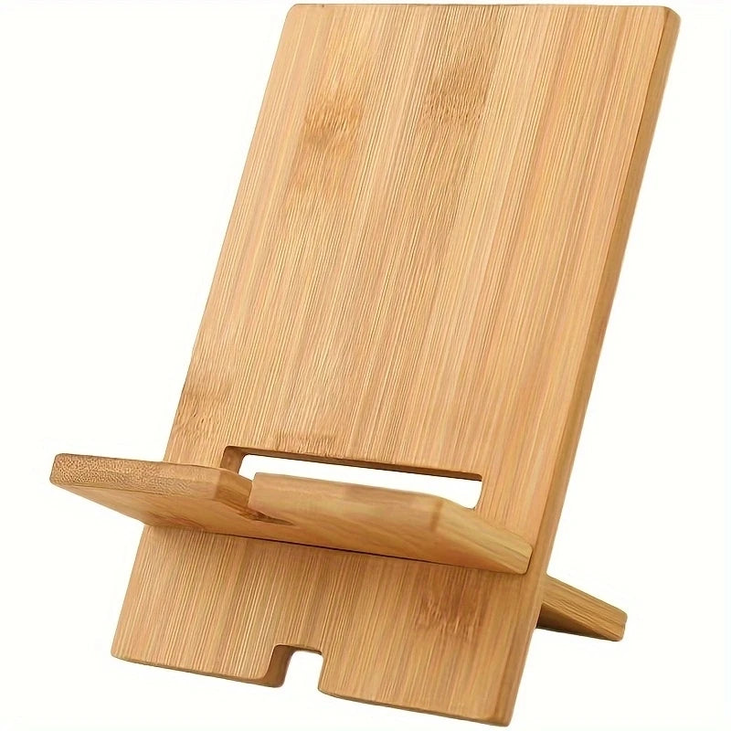 Solid Wood Phone & Tablet Stand – Elegant Multi-Use Desk Stand Wooden Phone Stand Zpaxo MZP-SJZJ-