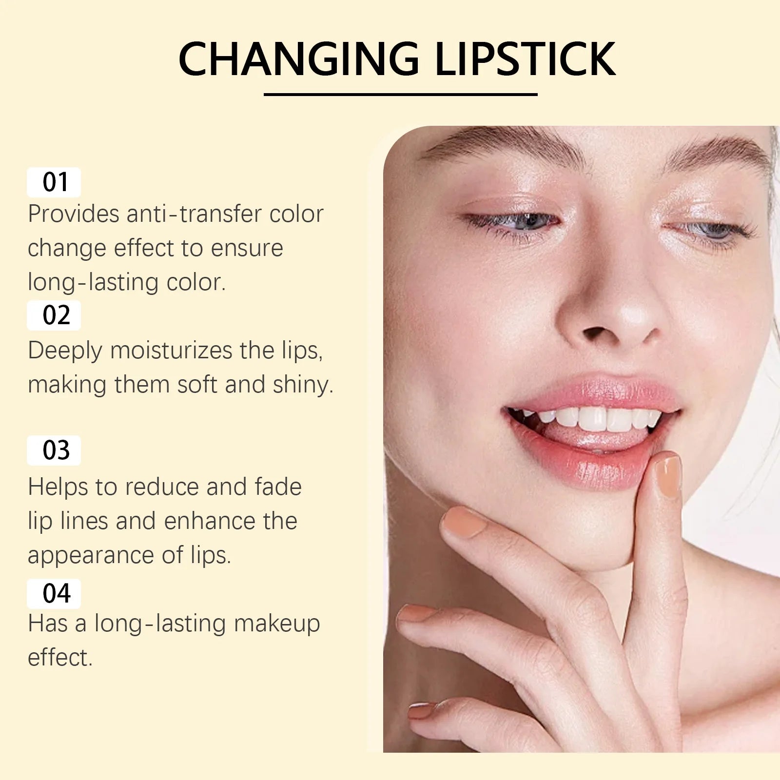 Jaysuing Gold Color-Changing Hyaluronic Acid Lip Balm 3.5g Color-Changing Lip Balm Zpaxo